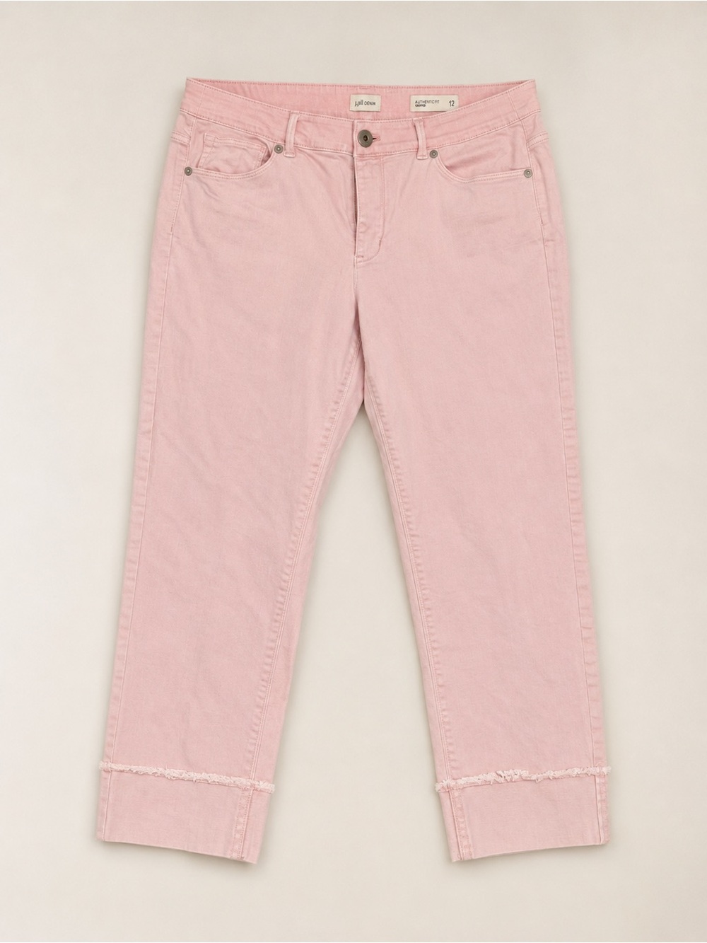 J. Jill Soft Pink Cropped Jeans